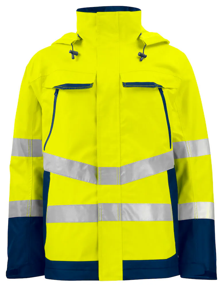 High Vis Gelb/Marineblau