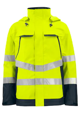 Projob Warnschutz-Regenjacke EN ISO 20471, Klasse 3, 6440