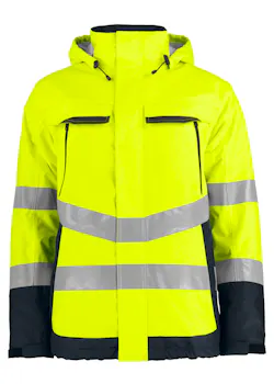 Projob Gevoerde Signalisatie Regenjas EN ISO 20471 Klasse 3 6441  miniatuur