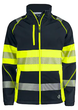 Projob Signalisatiesoftshell EN ISO 20471 Klasse 1 6443  miniatuur