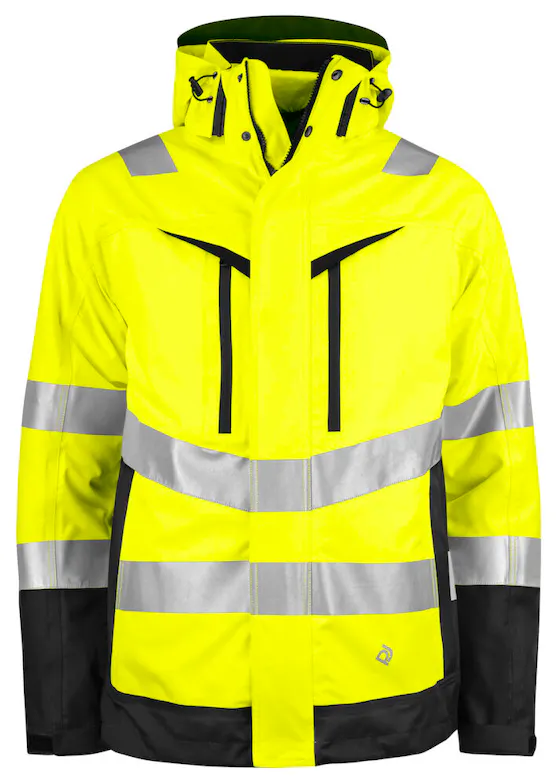 Projob Warnschutzjacke 3-in-1, EN ISO 20471, Klasse 3/2, 6445