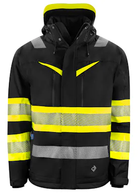 Projob Gefütterte Warnschutzjacke, EN ISO 20471, Klasse 1, 6446