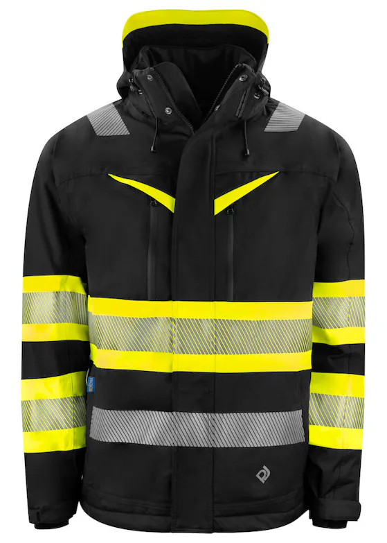 Projob Gefütterte Warnschutzjacke, EN ISO 20471, Klasse 1, 6446