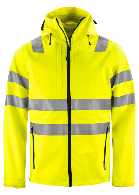 Projob Warnschutz-Regenjacke EN ISO 20471, Klasse 3, 6450