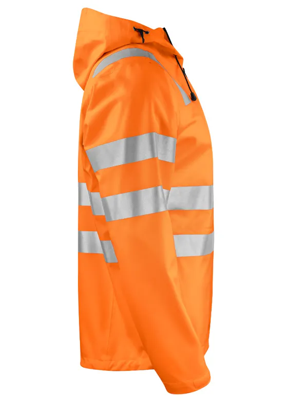 Projob Warnschutz-Regenjacke EN ISO 20471, Klasse 3, 6450