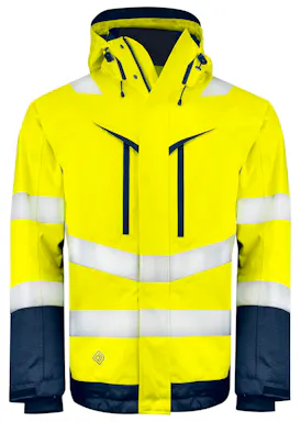 Projob 6453 funktionelle gefütterte Warnschutzjacke EN ISO 20471, Klasse 3