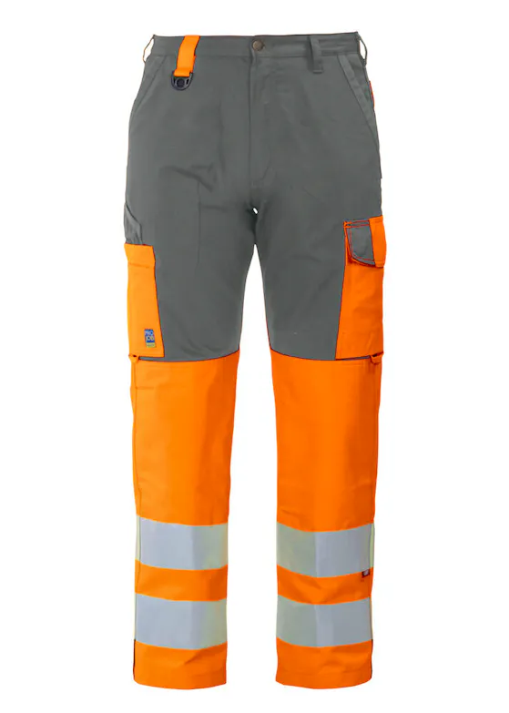 Projob 6501 Warnhose mit Knietaschen, EN ISO 20471, Klasse 2