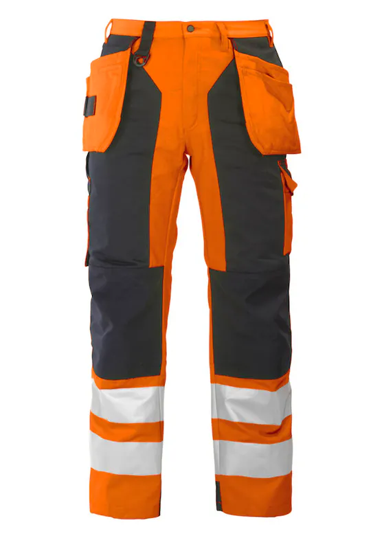 Projob 6506 Warnschutzhose mit Knietaschen und Nageltaschen, EN ISO 20471, Klasse 2