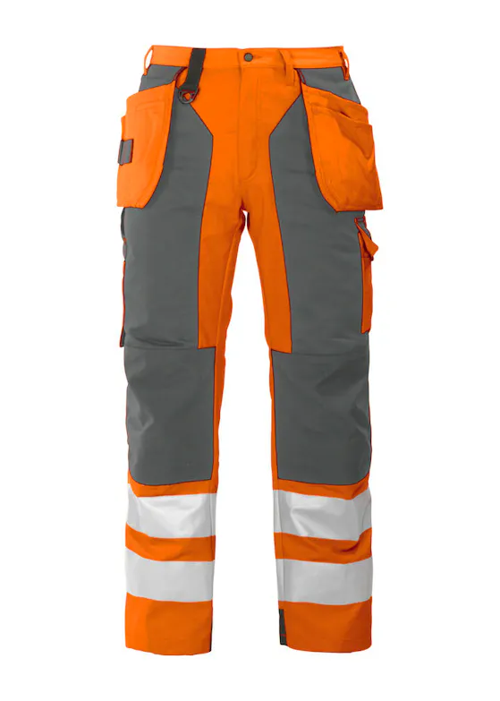 Projob 6506 Warnschutzhose mit Knietaschen und Nageltaschen, EN ISO 20471, Klasse 2