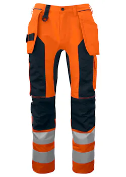 Projob 6513 Signalisatiebroek met Kniezakken en Spijkerzakken EN ISO 20471 Klasse 2