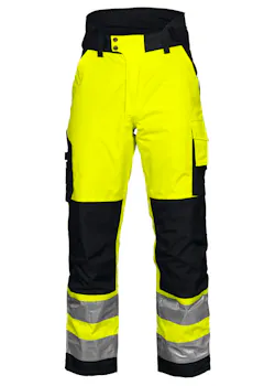 Projob 6514 pantalon pluie doublé bandes réfléchissantes EN ISO 20471 classe 2 thumbnail (vignette)