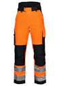 Projob 6514 gefütterte Warnschutz-Regenhose, EN ISO 20471, Klasse 2 Vorschaubild