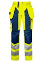 Projob 6519 Warnschutzhose mit Knietaschen und Nageltaschen, EN ISO 20471, Klasse 2, Damen Vorschaubild