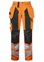 Projob 6519 Warnschutzhose mit Knietaschen und Nageltaschen, EN ISO 20471, Klasse 2, Damen Vorschaubild