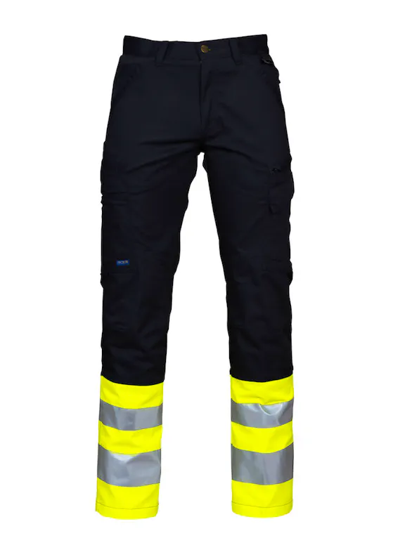 Projob Warnschutzhose mit Knietaschen, EN ISO 20471, Klasse 1, 6523