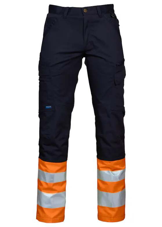 Projob Warnschutzhose mit Knietaschen, EN ISO 20471, Klasse 1, 6523
