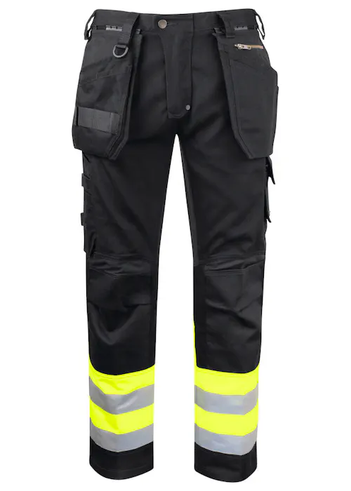 Projob Pantalon de signalisation avec poches pour genouillères et poches latérales type jean 6524
