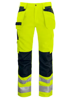 Projob pantalon de signalisation avec poches pour genouillères et poches en jean EN ISO 20471 classe 2 6531