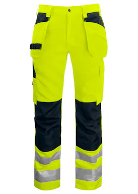 Projob Warnschutzhose mit Knietaschen und Nageltaschen, EN ISO 20471, Klasse 2, 6531