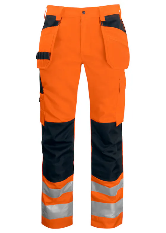 Projob Warnschutzhose mit Knietaschen und Nageltaschen, EN ISO 20471, Klasse 2, 6531