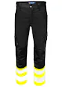 Projob 6537 Warnschutz-Stretchhose mit Knietaschen, ISO 20471 Klasse 1 Vorschaubild