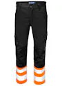 Projob 6537 Warnschutz-Stretchhose mit Knietaschen, ISO 20471 Klasse 1 Vorschaubild