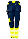 Projob 6543 Damen-Warnschutz-Stretchhose EN ISO 20471, Klasse 1 Vorschaubild
