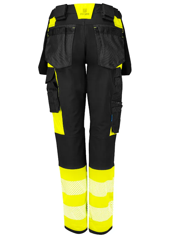 Projob 6543 Damen-Warnschutz-Stretchhose EN ISO 20471, Klasse 1