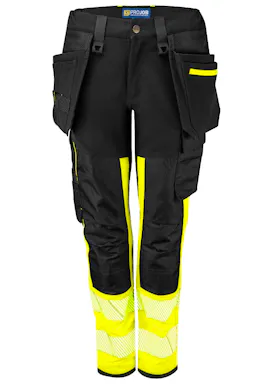 Projob 6543 Damen-Warnschutz-Stretchhose EN ISO 20471, Klasse 1