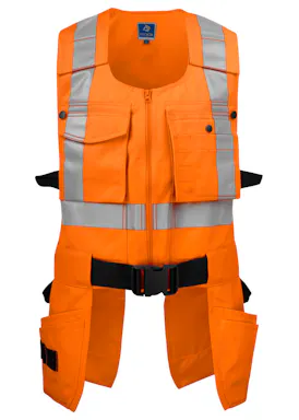 Projob 6704 Signal-Werkzeugweste, EN ISO 20471, Klasse 2, D-Ring