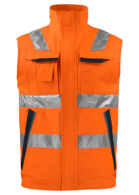 Projob 6711 Signal-Sommerweste, EN ISO 20471, Klasse 2, D-Ring, Regular Fit