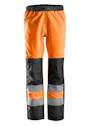Snickers Workwear High-Vis Waterproof Shell Broek Klasse 2 miniatuur