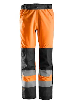 Snickers Workwear Pantalon shell imperméable haute visibilité Classe 2 thumbnail (vignette)