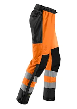 Snickers Workwear Pantalon shell imperméable haute visibilité Classe 2 thumbnail (vignette)