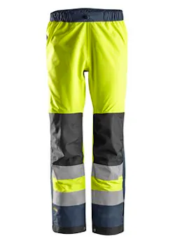 Snickers Workwear High-Vis Waterproof Shell Broek Klasse 2