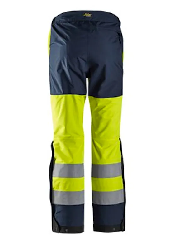 Snickers Workwear High-Vis Waterproof Shell Broek Klasse 2