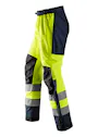 Snickers Workwear High-Vis Waterproof Shell Broek Klasse 2 miniatuur
