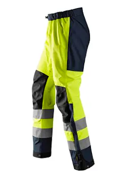 Snickers Workwear Pantalon shell imperméable haute visibilité Classe 2 thumbnail (vignette)