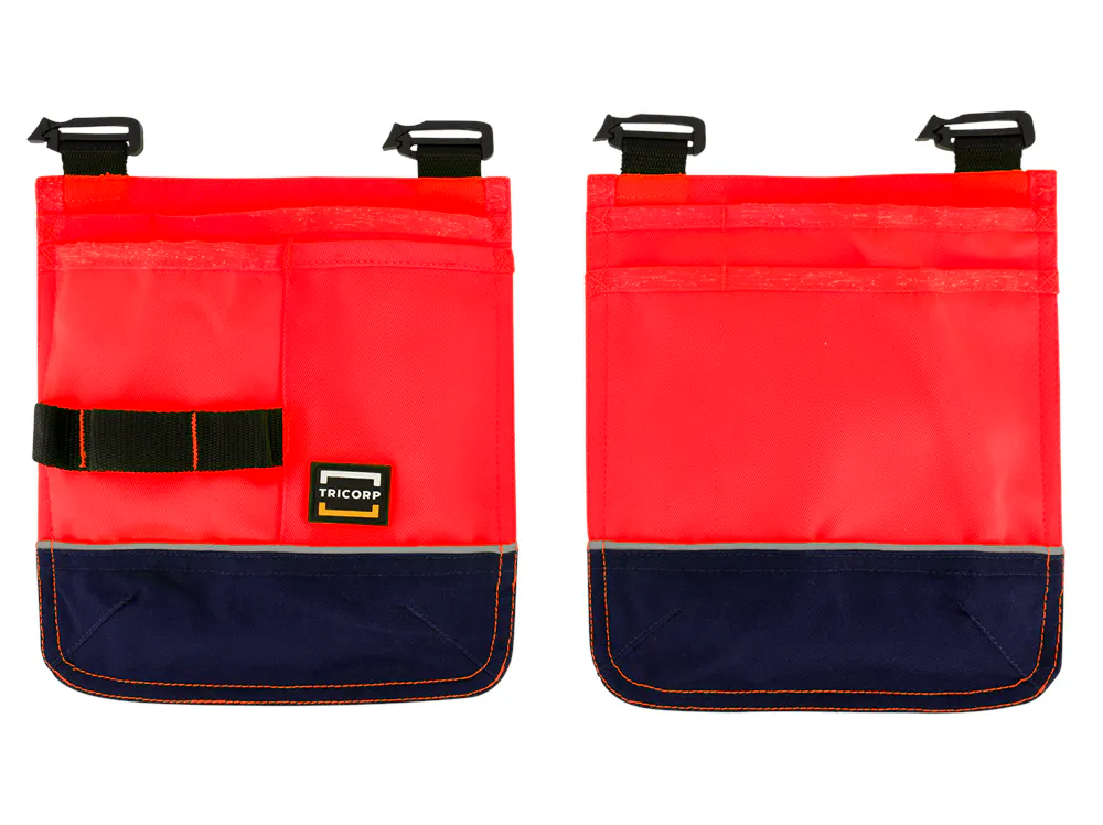 Neonrot/Tintenblau