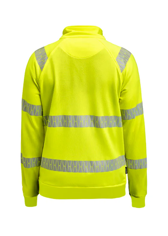 Jobman 5325 Sweatshirt Full-Zip Hi-Vis Reflecterend