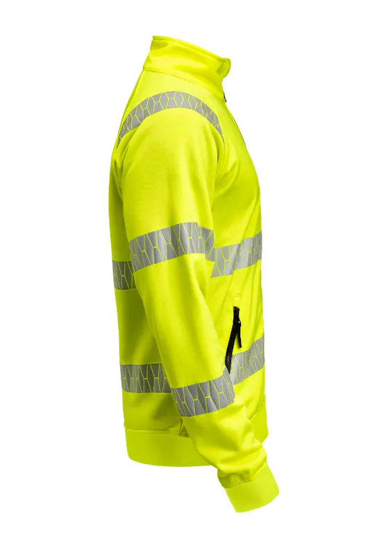 Jobman 5325 Sweatshirt Full-Zip Hi-Vis Reflecterend