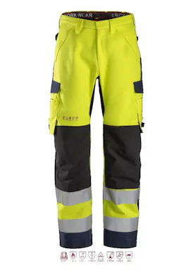 Snickers Workwear ProtecWork: wasserdichte Shellhosen, Klasse 2 - 6563
