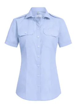 Greiff 6571 Pilootblouse Korte Mouw Regular Fit Dames Essentials - Simple miniatuur