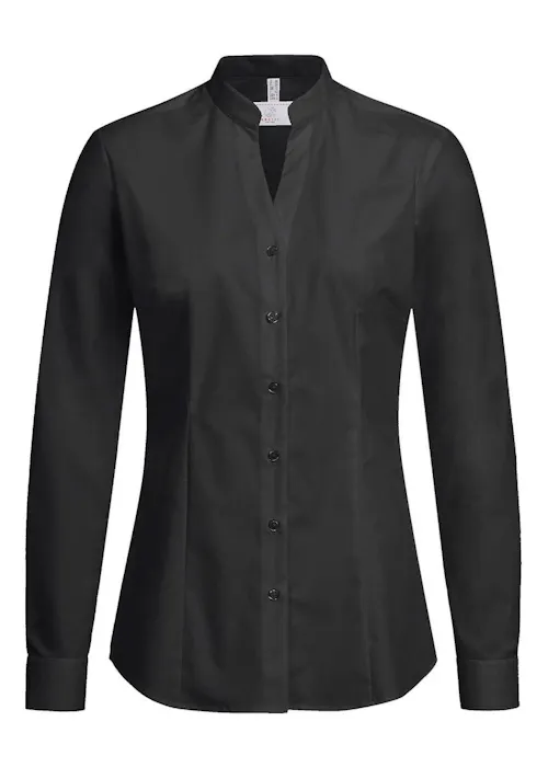 Greiff 6572 Blouse col montant coupe standard pour femmes Essentials - Basic
