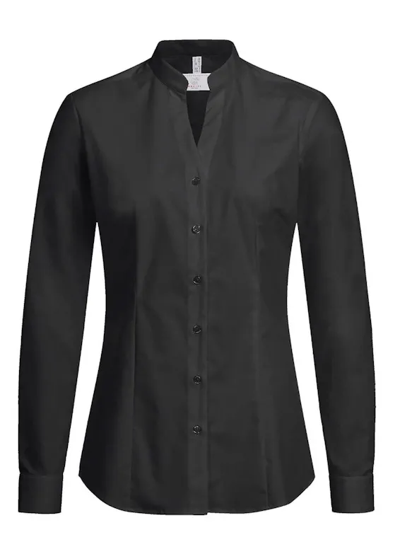 Greiff 6572 Blouse Opstaande Kraag Regular Fit Dames Essentials - Basic