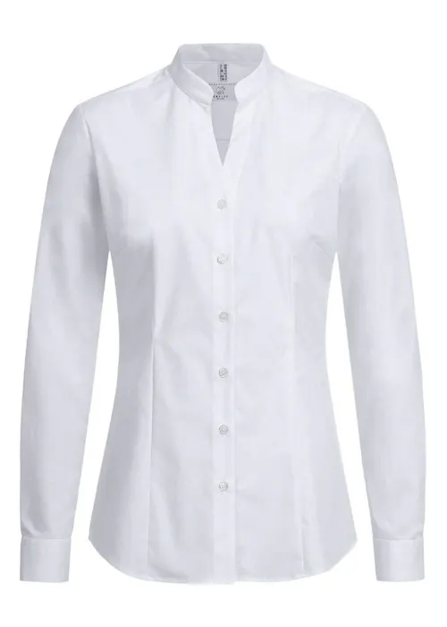 Greiff 6572 Blouse col montant coupe standard pour femmes Essentials - Basic
