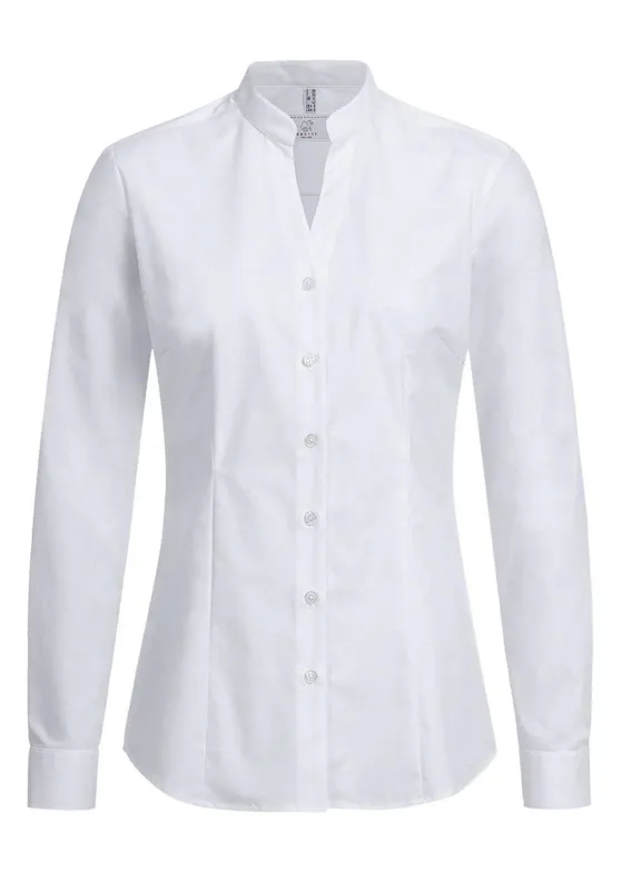 Greiff 6572 Blouse Opstaande Kraag Regular Fit Dames Essentials - Basic