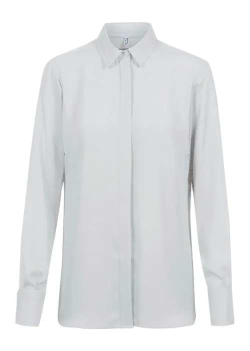 Greiff 6580 Blouse Verdekte Knopen Regular Fit Dames Essentials - Chiffon