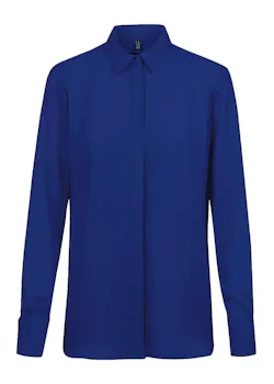 Greiff 6580 Blouse Verdekte Knopen Regular Fit Dames Essentials - Chiffon miniatuur