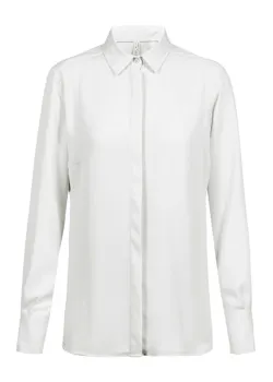 Greiff 6580 Blouse Verdekte Knopen Regular Fit Dames Essentials - Chiffon miniatuur